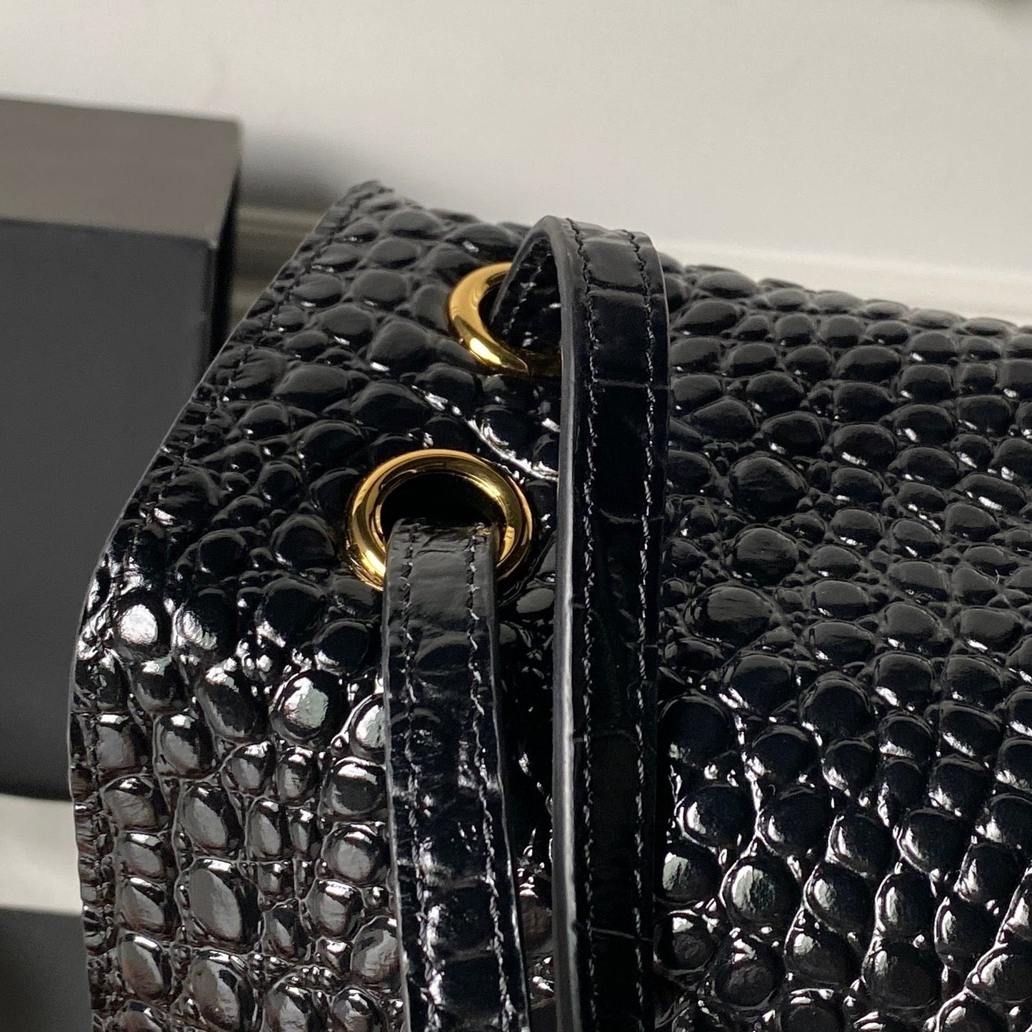 Chanel 2026 Crocodile Embossed Maxi Bag 39cm Calfskin