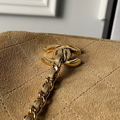Chanel 2026 Bowling Bag 32cm Suede Leather