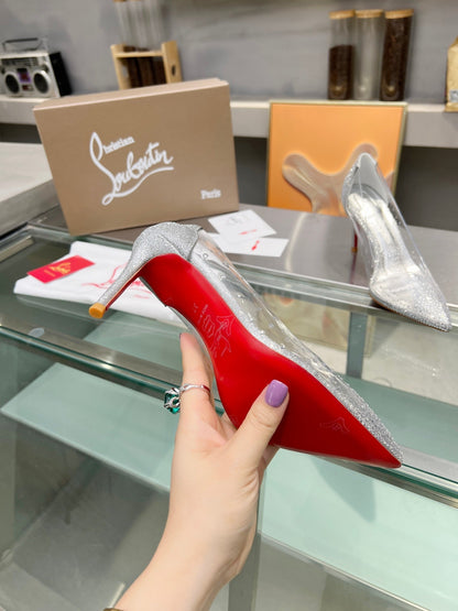 Christian Louboutin Degrastrass PVC 100mm Pump 833134