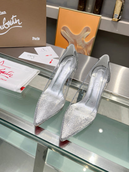 Christian Louboutin Degrastrass PVC 100mm Pump 833134