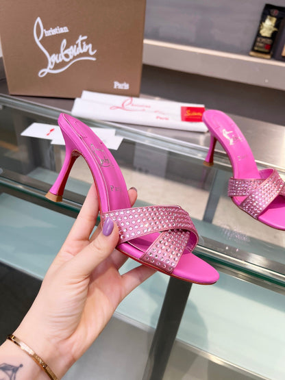 Christian Louboutin Mariza Is Back Strass 75mm Sandal 833140