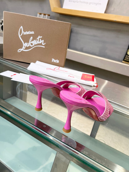 Christian Louboutin Mariza Is Back Strass 75mm Sandal 833140