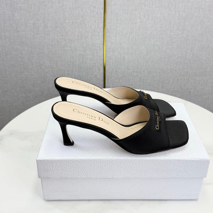 CD 26 High Heel Mule 75 Black Suede 620359