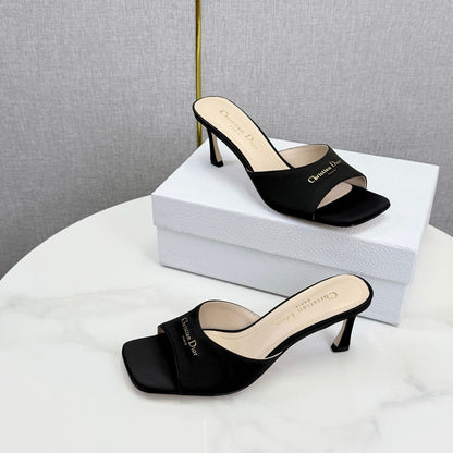 CD 26 High Heel Mule 75 Black Suede 620359
