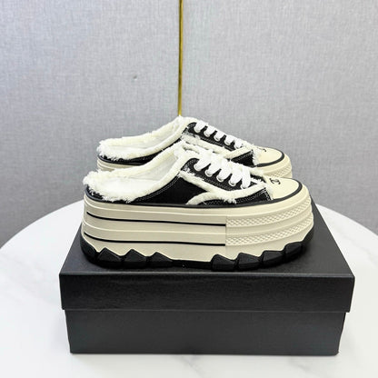 Chanel 2026 Flatform Mule Sneakers Canvas 801421