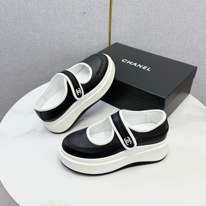 Chanel 2026 Platform Mary Jane Shoes Lambskin 801466