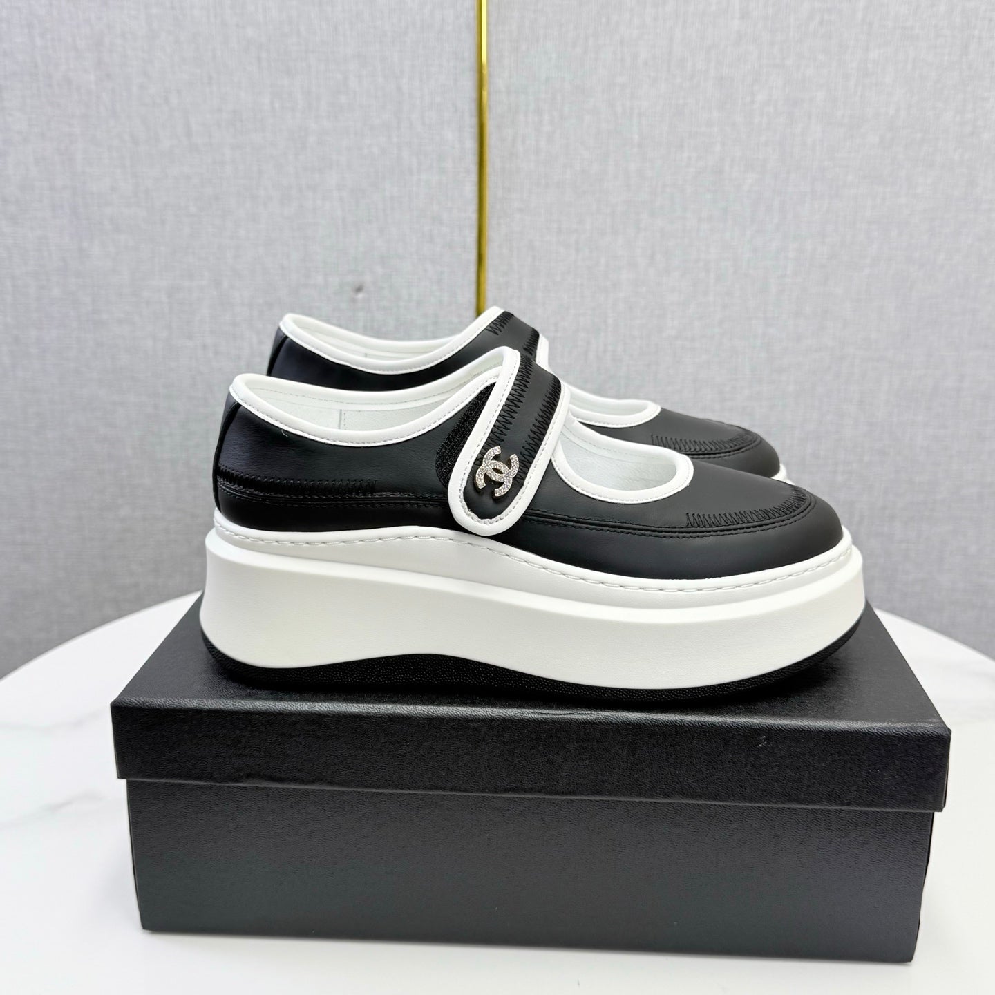 Chanel 2026 Platform Mary Jane Shoes Lambskin 801466