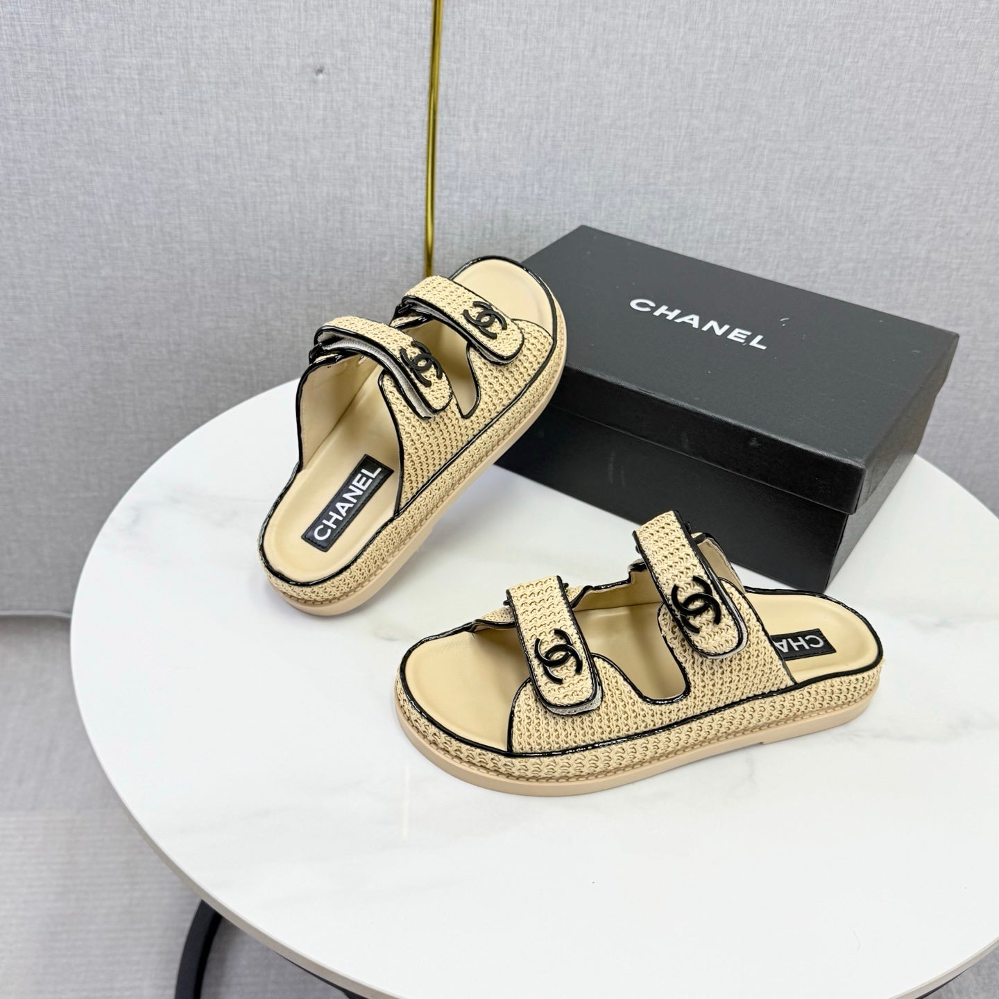 Chanel 2026 Slipper Woven Sheepskin 904539