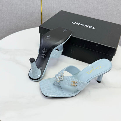 Chanel 2026 Crocodile Embossed Thong Sandal 60mm Leather 904417