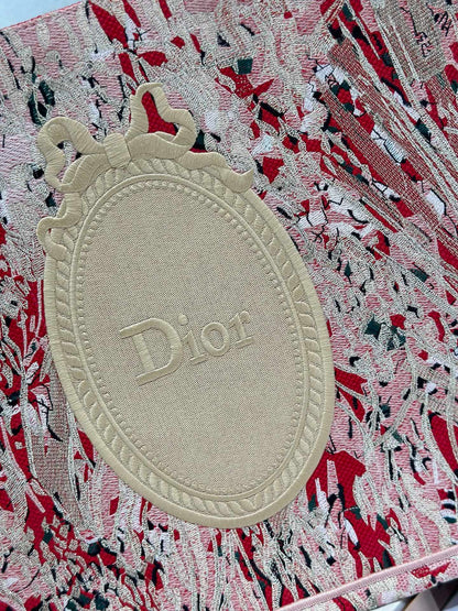 Dior 2026 Book Tote Bag Red mix colors Canvas 289525