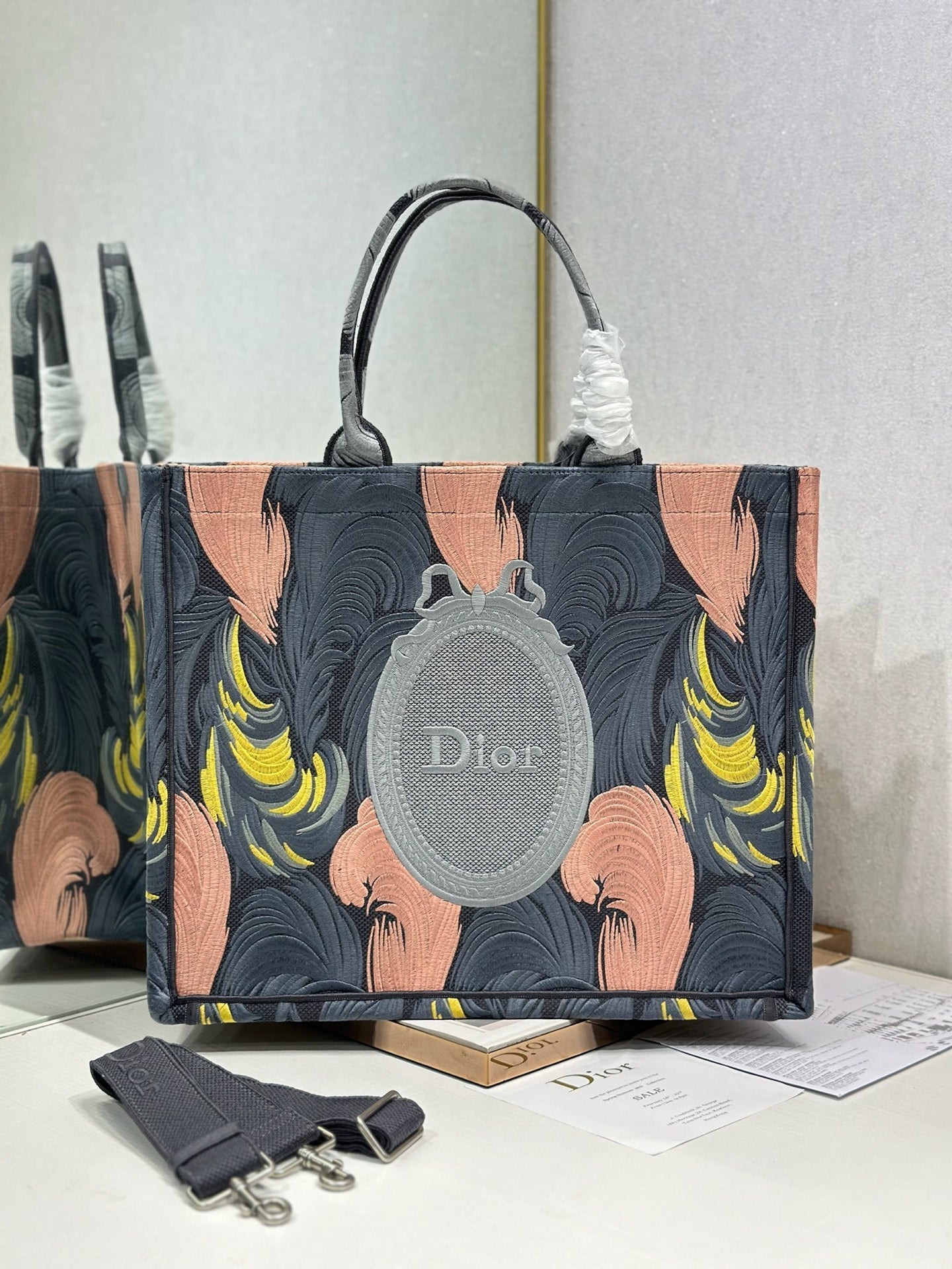 Dior 2026 Book Tote Bag Multicolor Canvas 290879