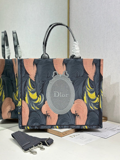 Dior 2026 Book Tote Bag Multicolor Canvas 290879