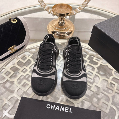 CC 26s Platform Sneakers Black Mesh 627062