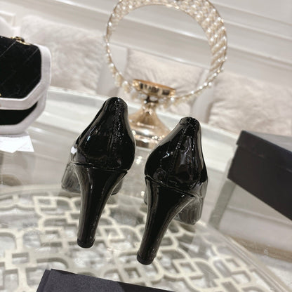 CC 26s High Heels Pump 85 Black Patent Leather 627005