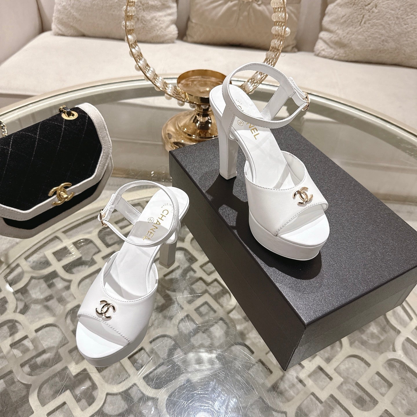 Chanel 2026 Platform Sandals Sheepskin 834300