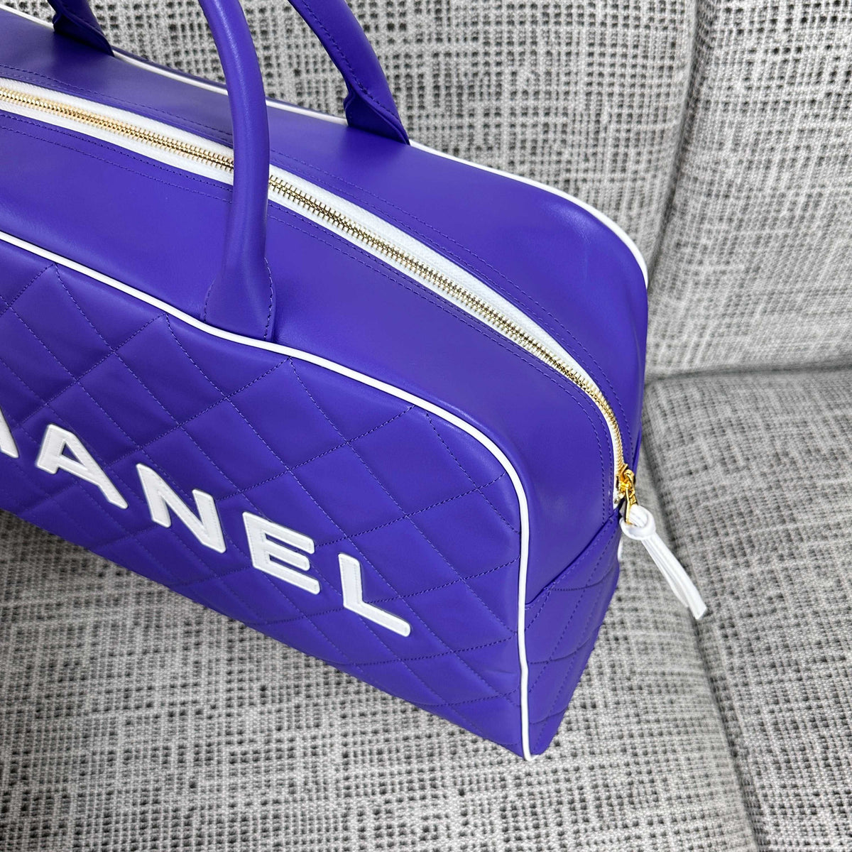 CC 1995 Bowling Duffle Bag 46cm Purple Lambskin