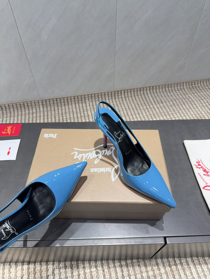 CL 26SS Slingback 100 Blue Patent Leather 613986