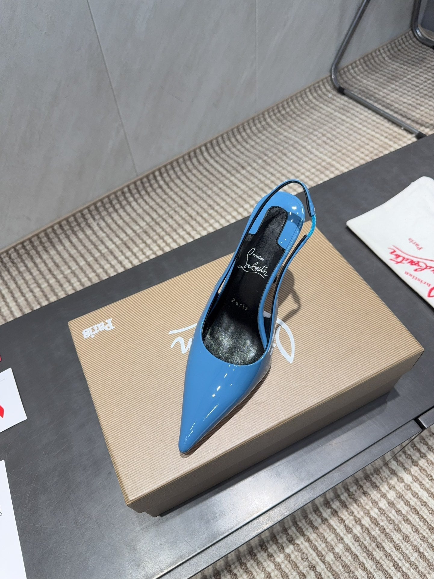 CL 26SS Slingback 100 Blue Patent Leather 613986