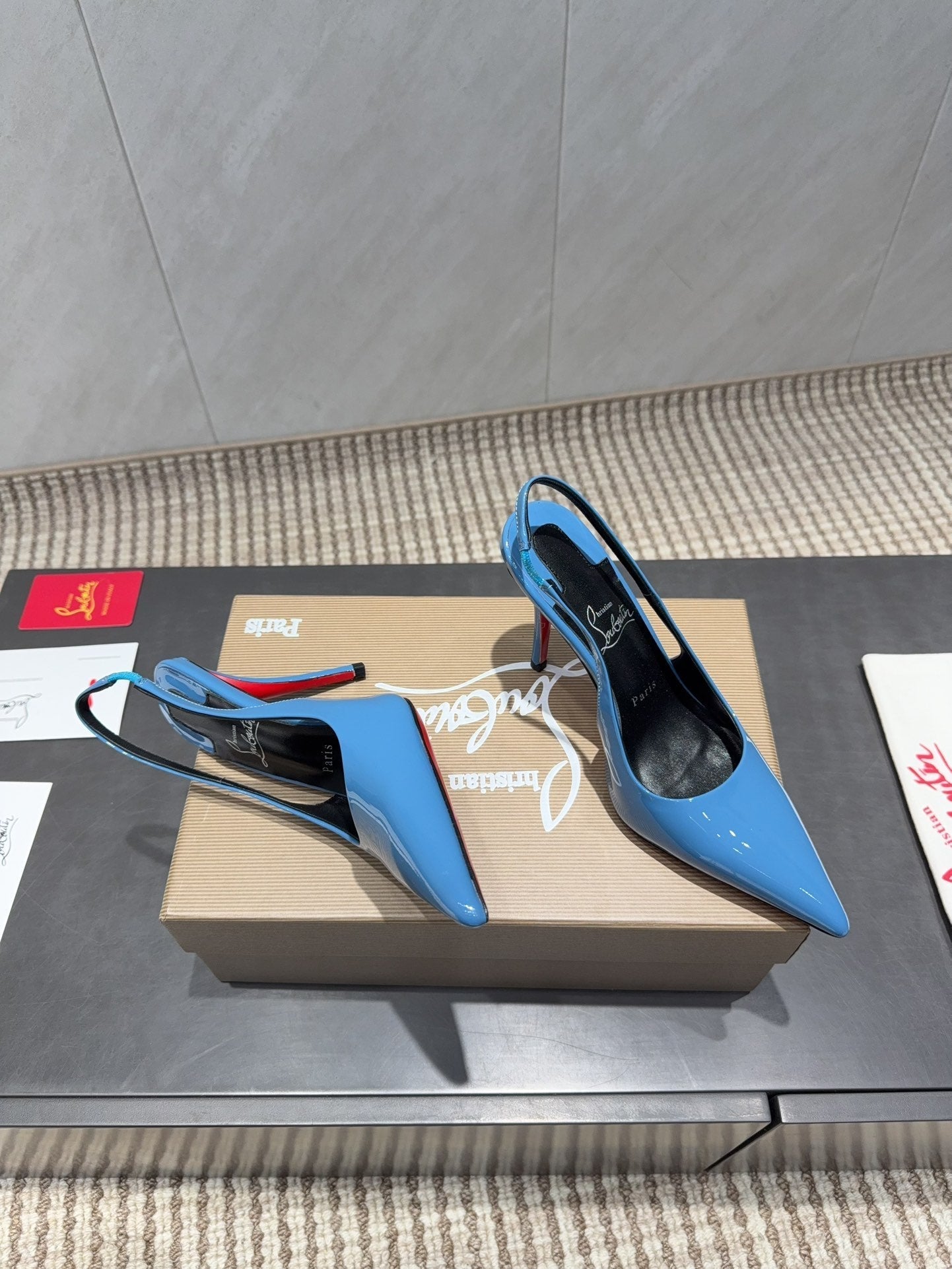 CL 26SS Slingback 100 Blue Patent Leather 613986
