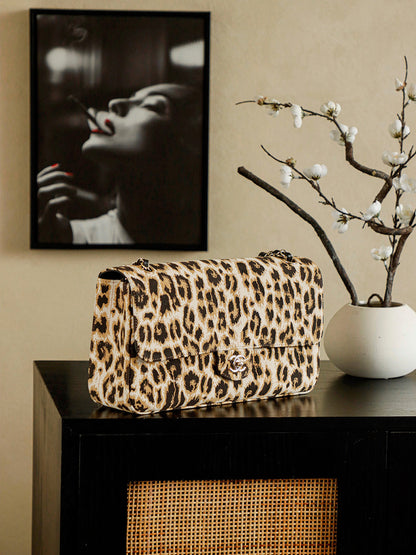 Chanel 2026 Flap Bag 33cm Leopard Calfskin 339085