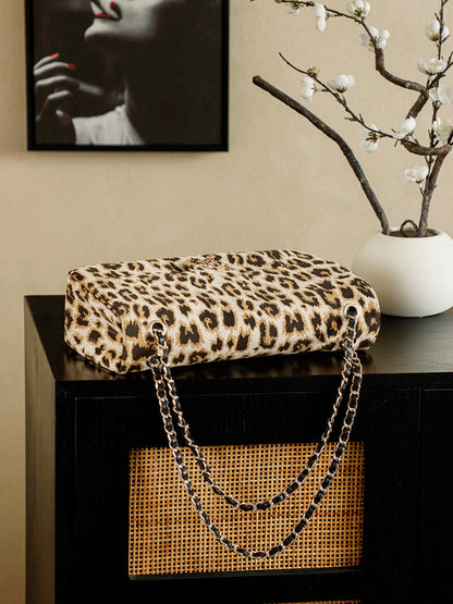 Chanel 2026 Flap Bag 33cm Leopard Calfskin 339085