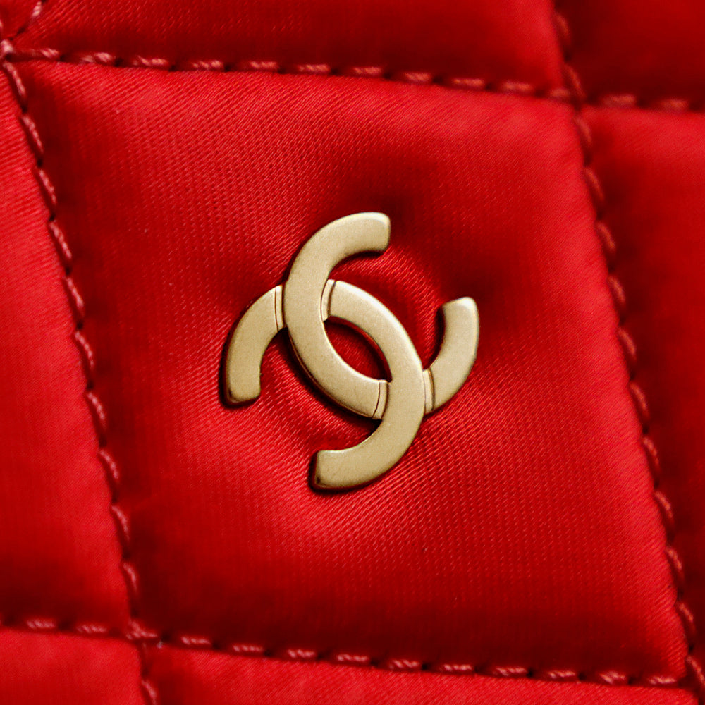 Chanel 2026 Bag 54cm Red Mix Colors Canvas Leather
