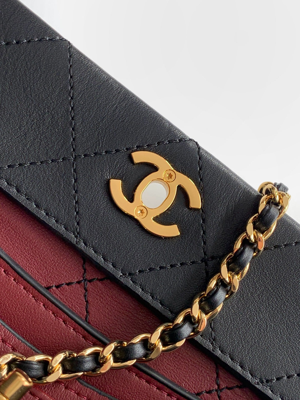 CC 26s Boho Mini Top Closure Bag Black Lambskin