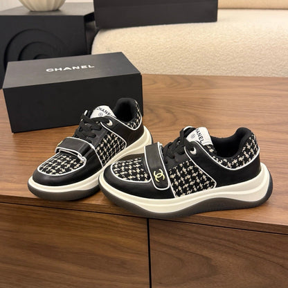 CC 26s Casual Sneaker Black Tweed Leather 183599