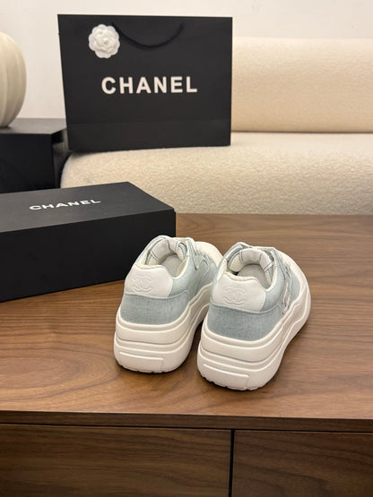 CC 26s Casual Sneaker Baby Blue White Canvas Leather 183594