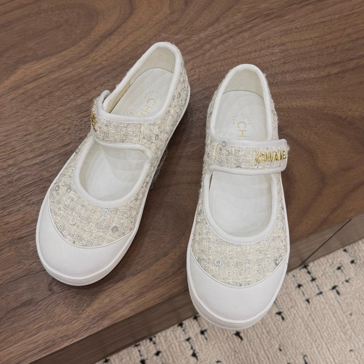 Chanel 2026 Ballet Flat Tweed Leather 904353