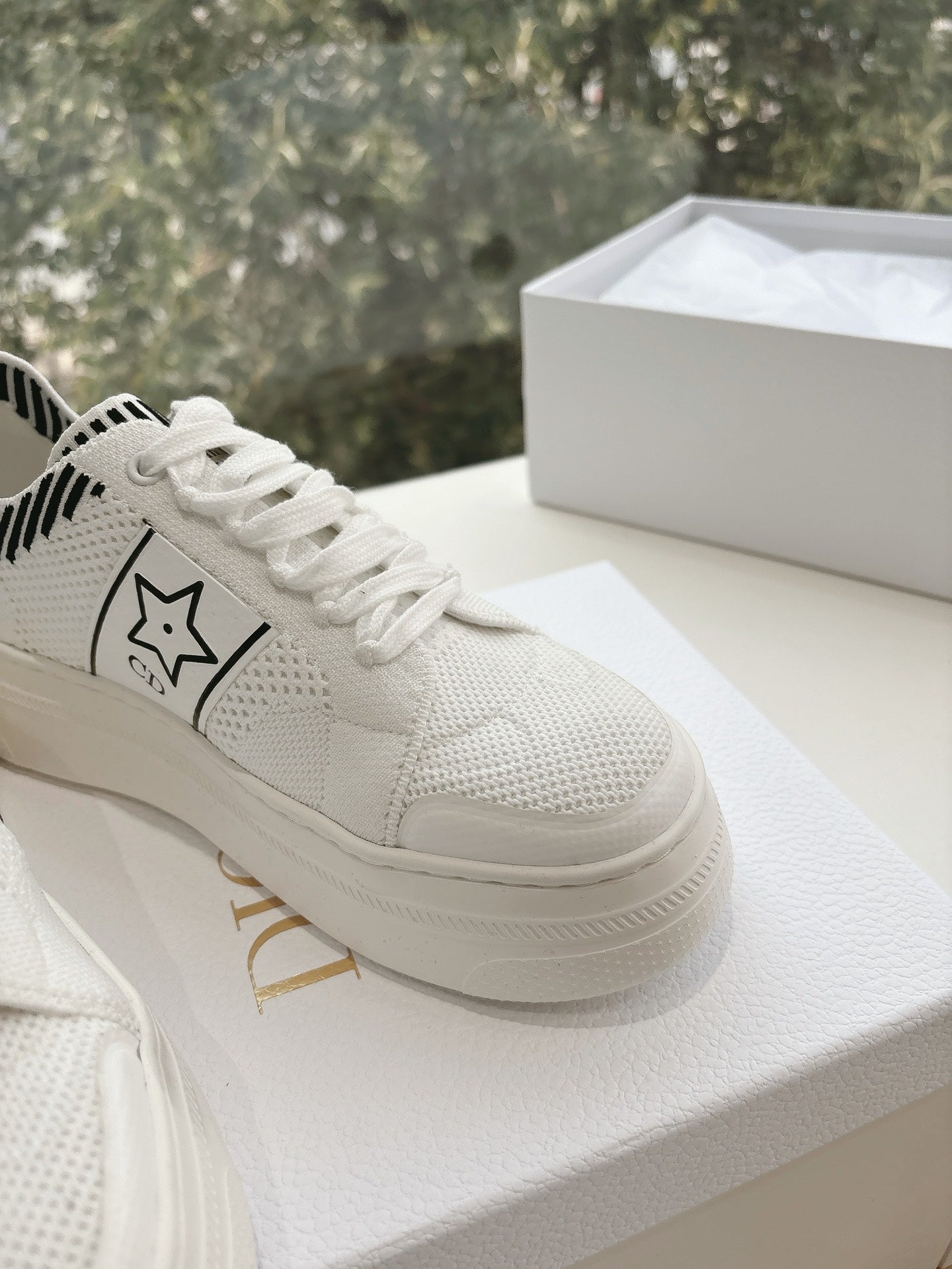 CD 26s Sneaker 45 White Canvas Cowhide 648334
