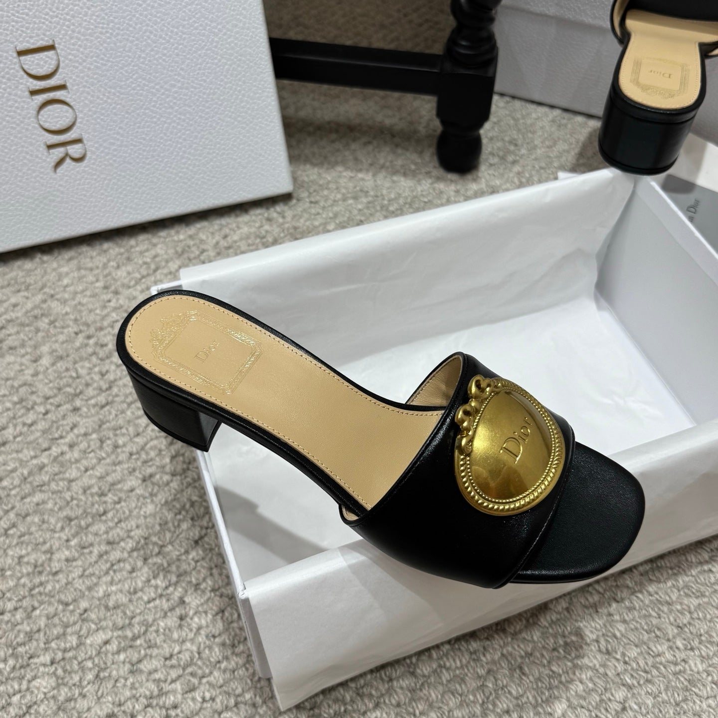 Dior 2026 Médaillon Buckle Sandal Lambskin
