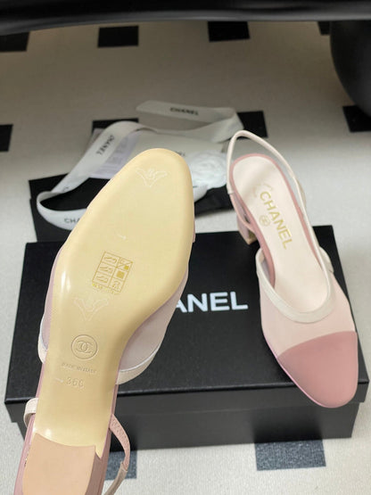 CC 26s Slingback  65 Light Pink Mesh Fabric Sheepskin 649443