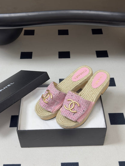 Chanel 2026 Classic Double C Buckle Slippers Sheepskin 834646