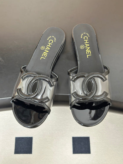 Chanel 2026 Flat Sandals Plastic Sheepskin 834675
