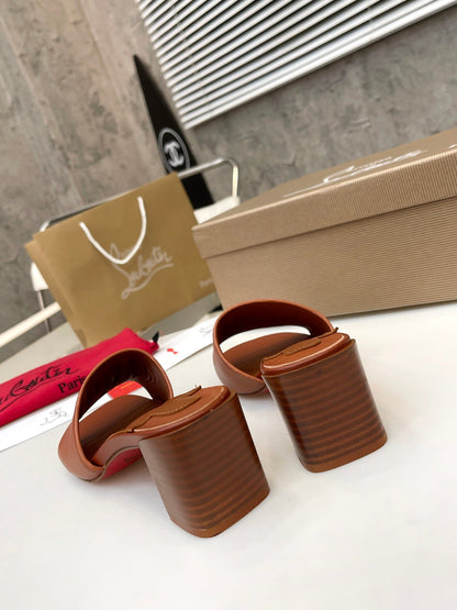 Christian Louboutin 2026 So CL 55mm Mules Leather 780407