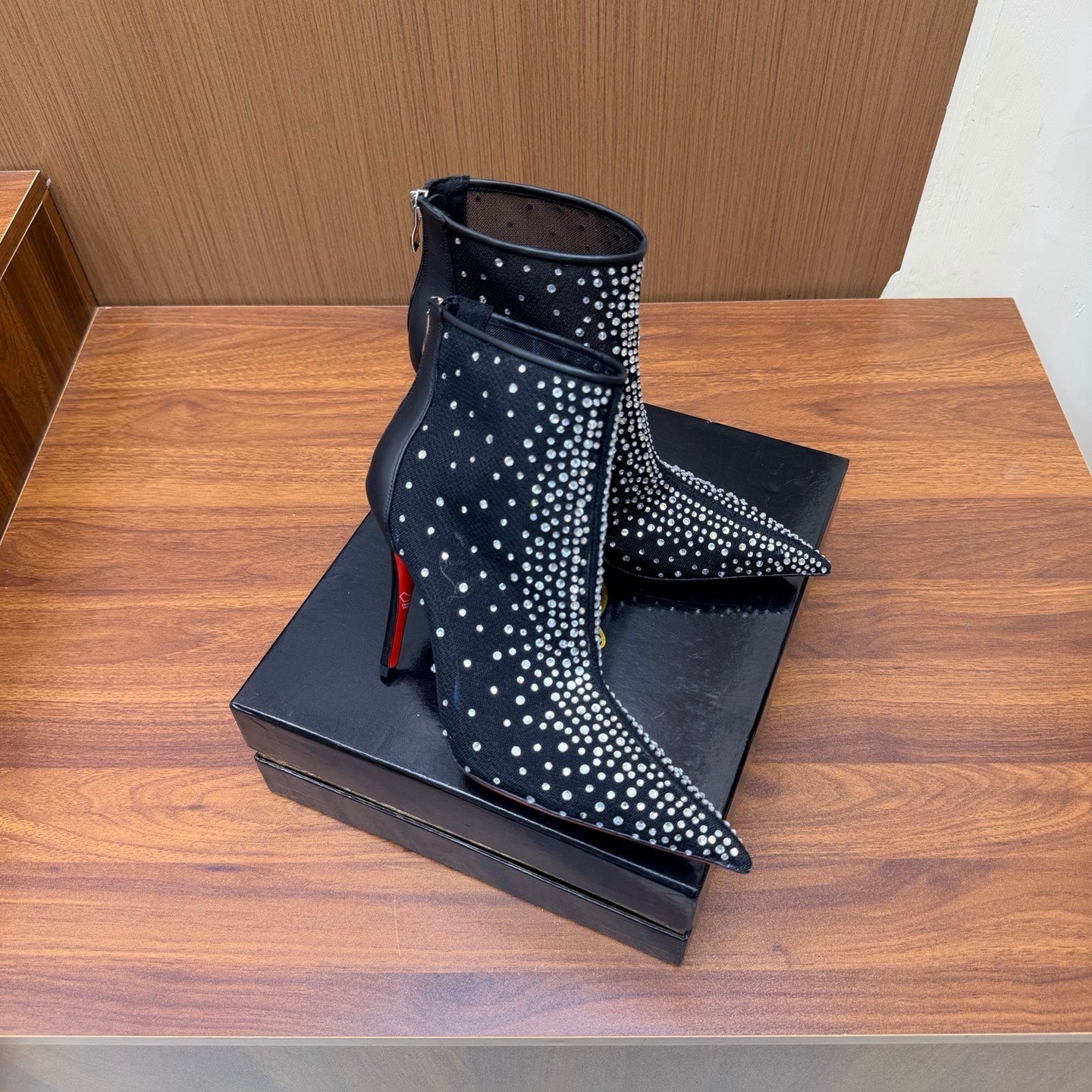 Christian Louboutin 2026 Constella 105mm Mesh Ankle Boot 870870
