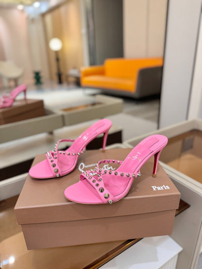 Christian Louboutin Tatoosh Spike 85mm Sandal Patent Leather 880061