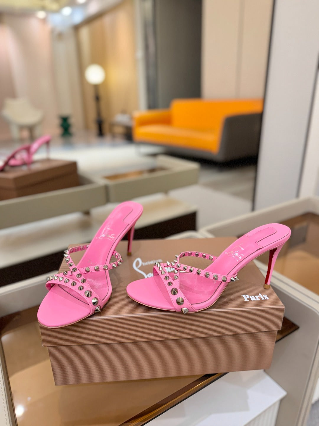 Christian Louboutin Tatoosh Spike 85mm Sandal Patent Leather 880061