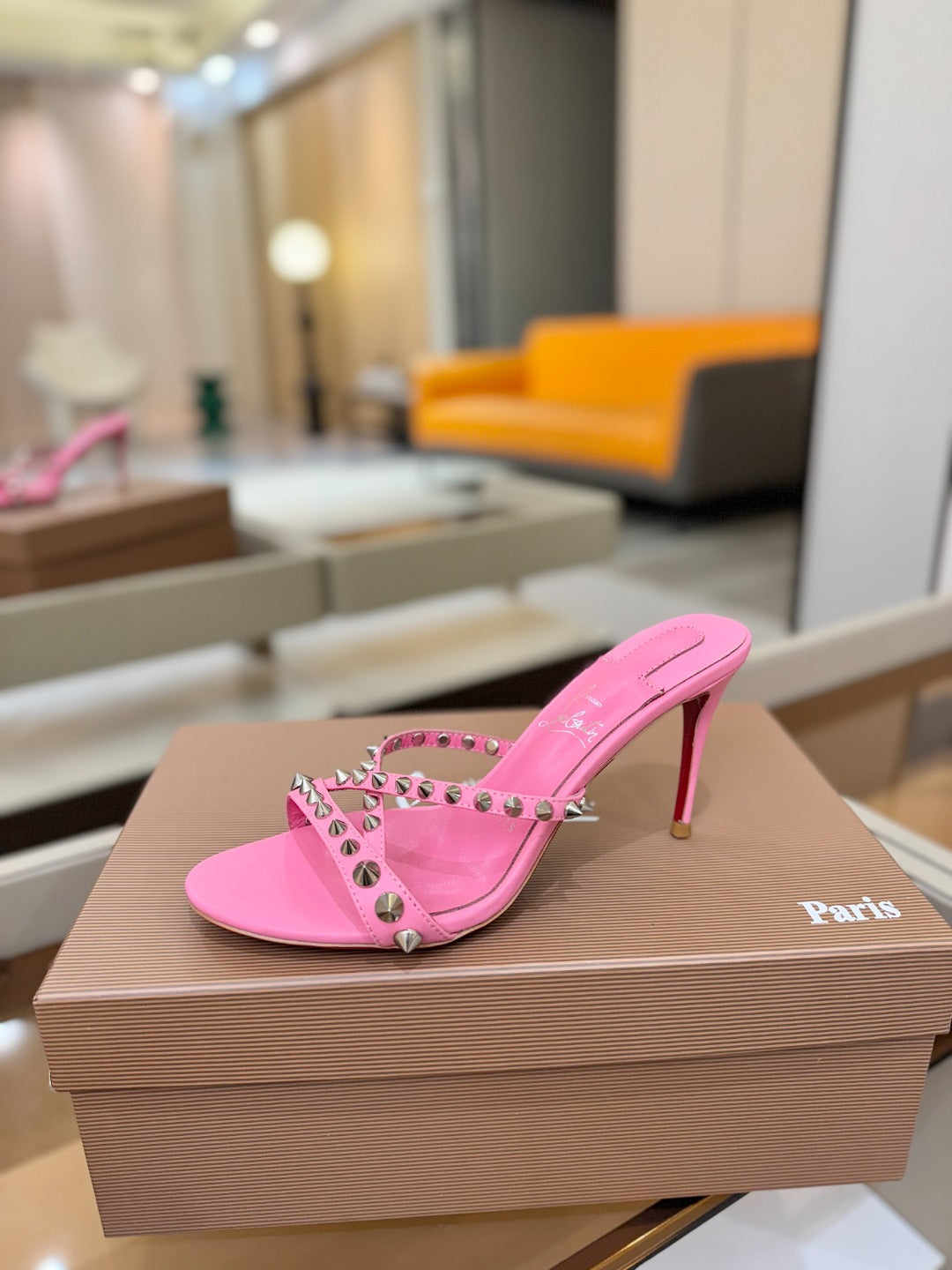 Christian Louboutin Tatoosh Spike 85mm Sandal Patent Leather 880061