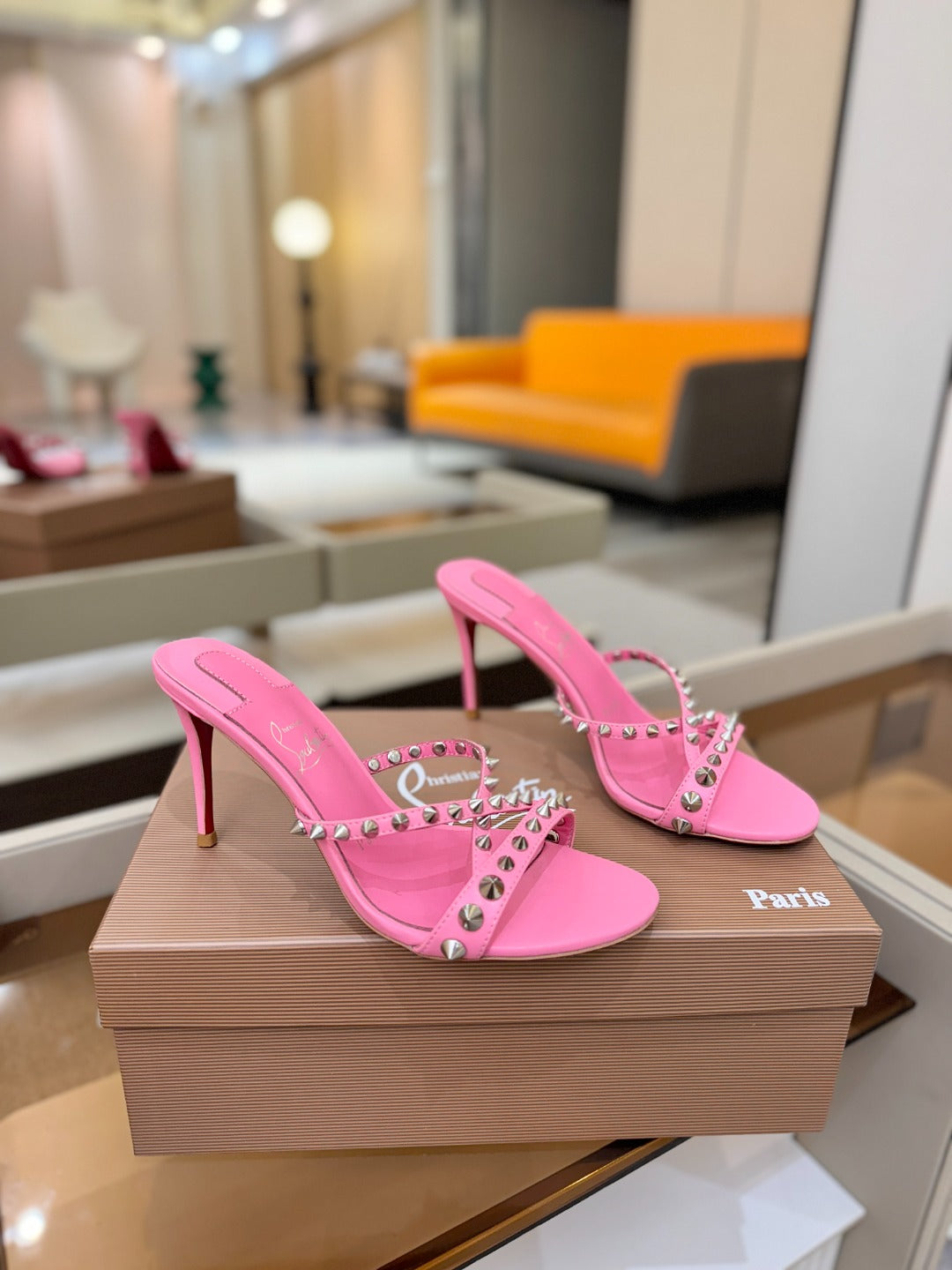 Christian Louboutin Tatoosh Spike 85mm Sandal Patent Leather 880061