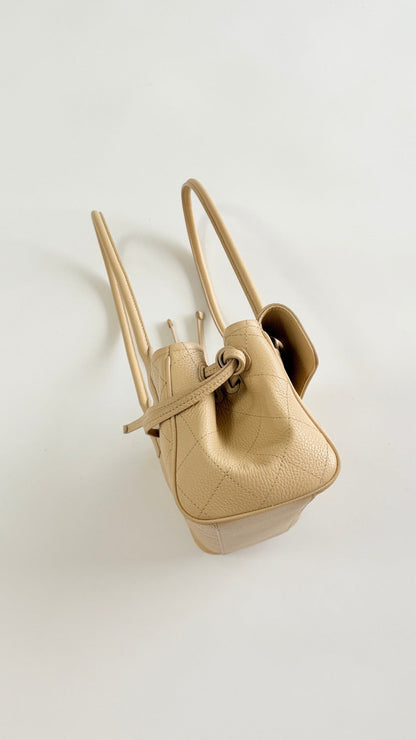 Chanel 2026 Shopping Bag 30.5cm Beige Grained Calfskin
