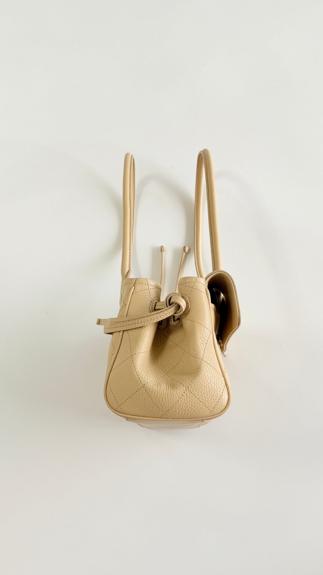 Chanel 2026 Shopping Bag 30.5cm Beige Grained Calfskin