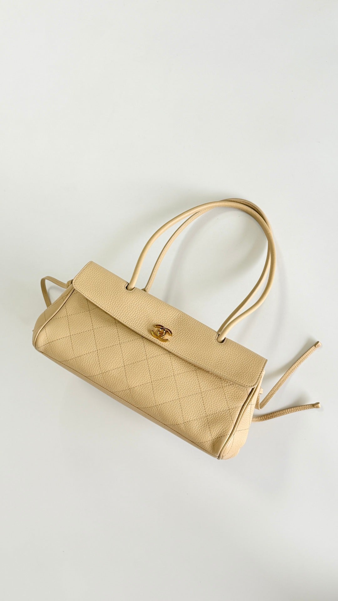 Chanel 2026 Shopping Bag 30.5cm Beige Grained Calfskin