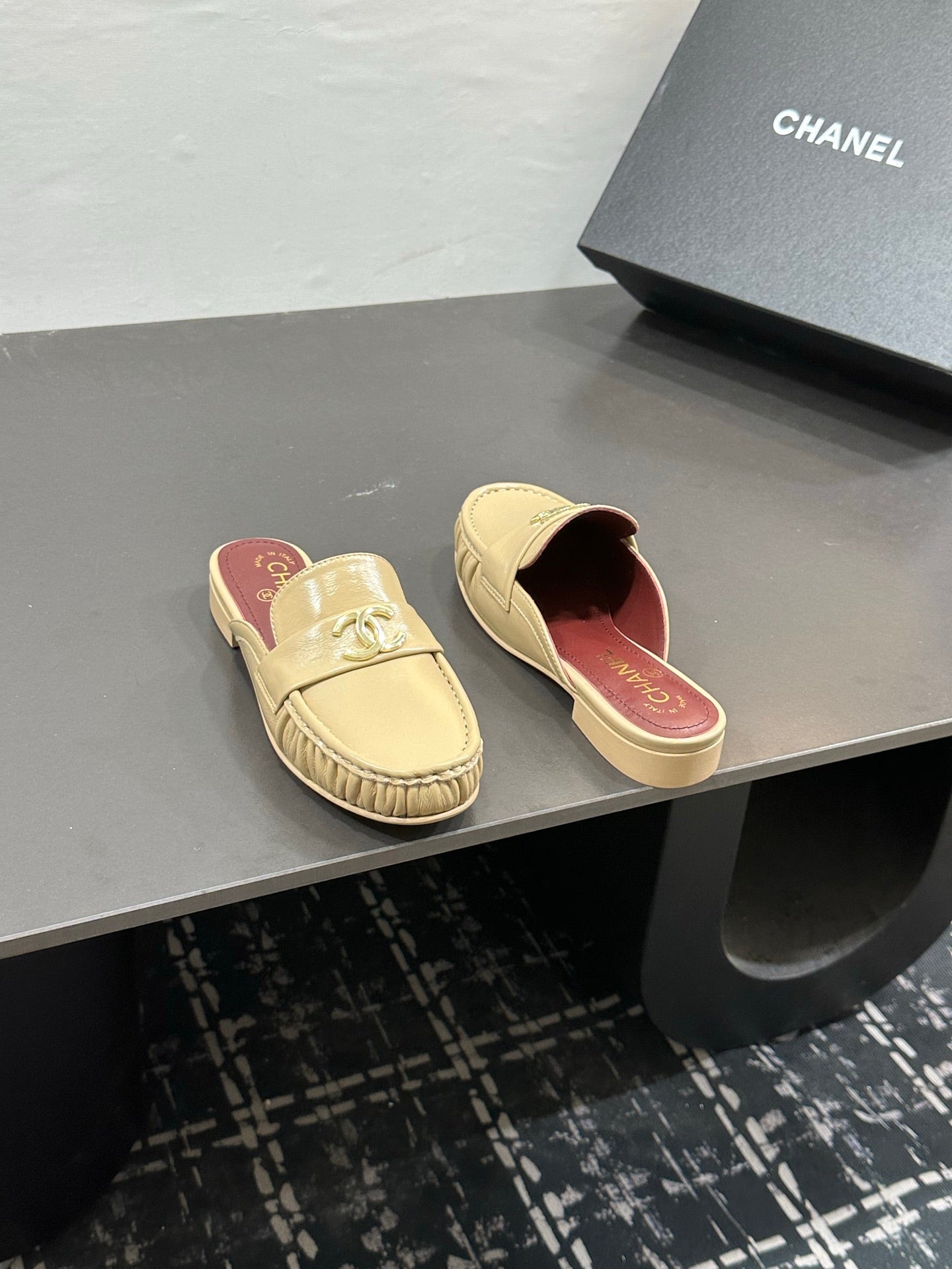 Chanel 2026 Double C Logo Loafers Leather Sheepskin 832503