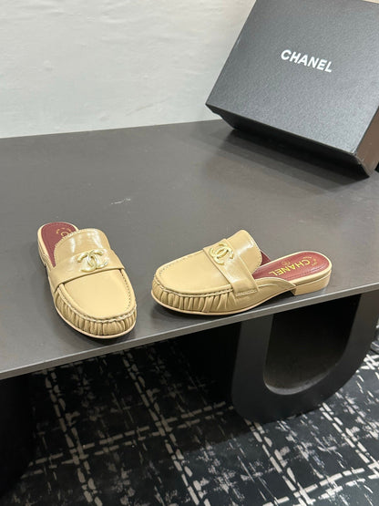 Chanel 2026 Double C Logo Loafers Leather Sheepskin 832503