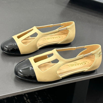 Chanel 2026 Flat Sandals Leather Sheepskin 832561