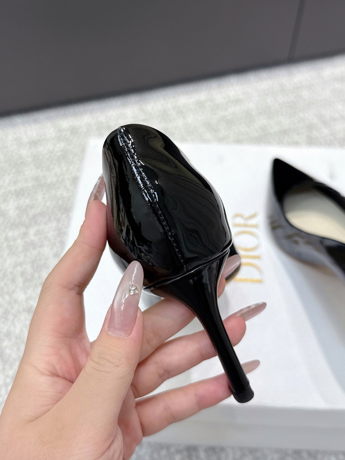 CD 26s High Heels Pump 85 Black Patent Leather 661472