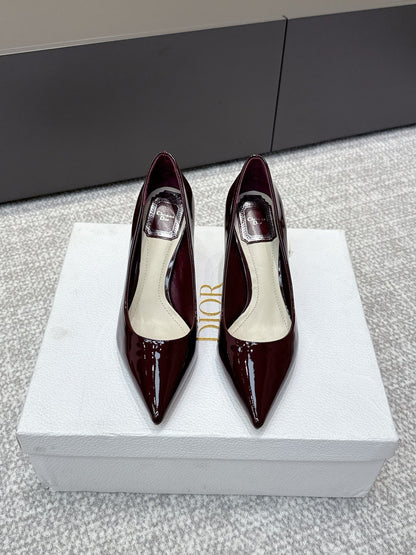 CD 26s High Heels Pump 85 Dark Burgundy Patent Leather 661473
