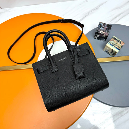YSL Sac de Jour Baby 22cm Black Cowhide 285783
